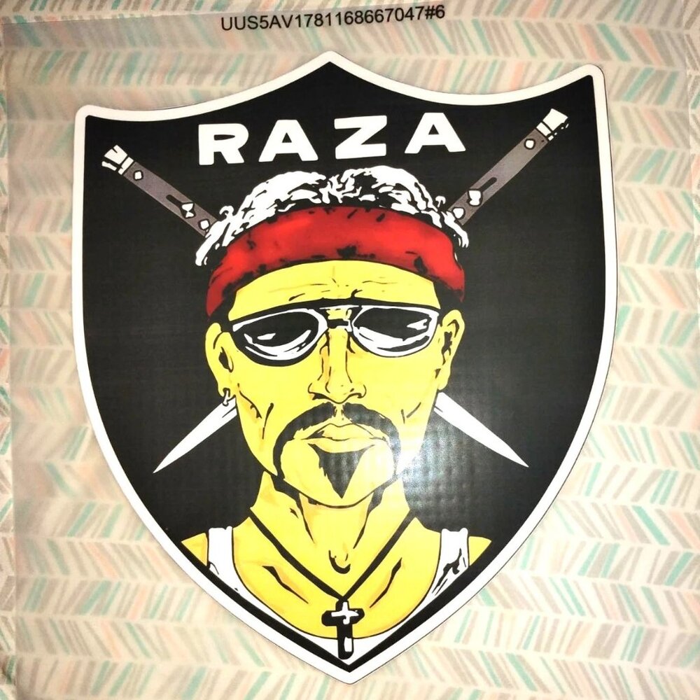 Vintage "RAZA" - IRON ON TRANSFER - Heat Transfer Patch - Rare